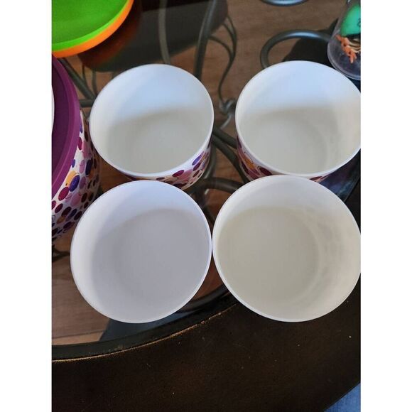 Tupperware "Stack, Store, Serve" snack canister set with locking seals. These ca - Picture 4 of 8